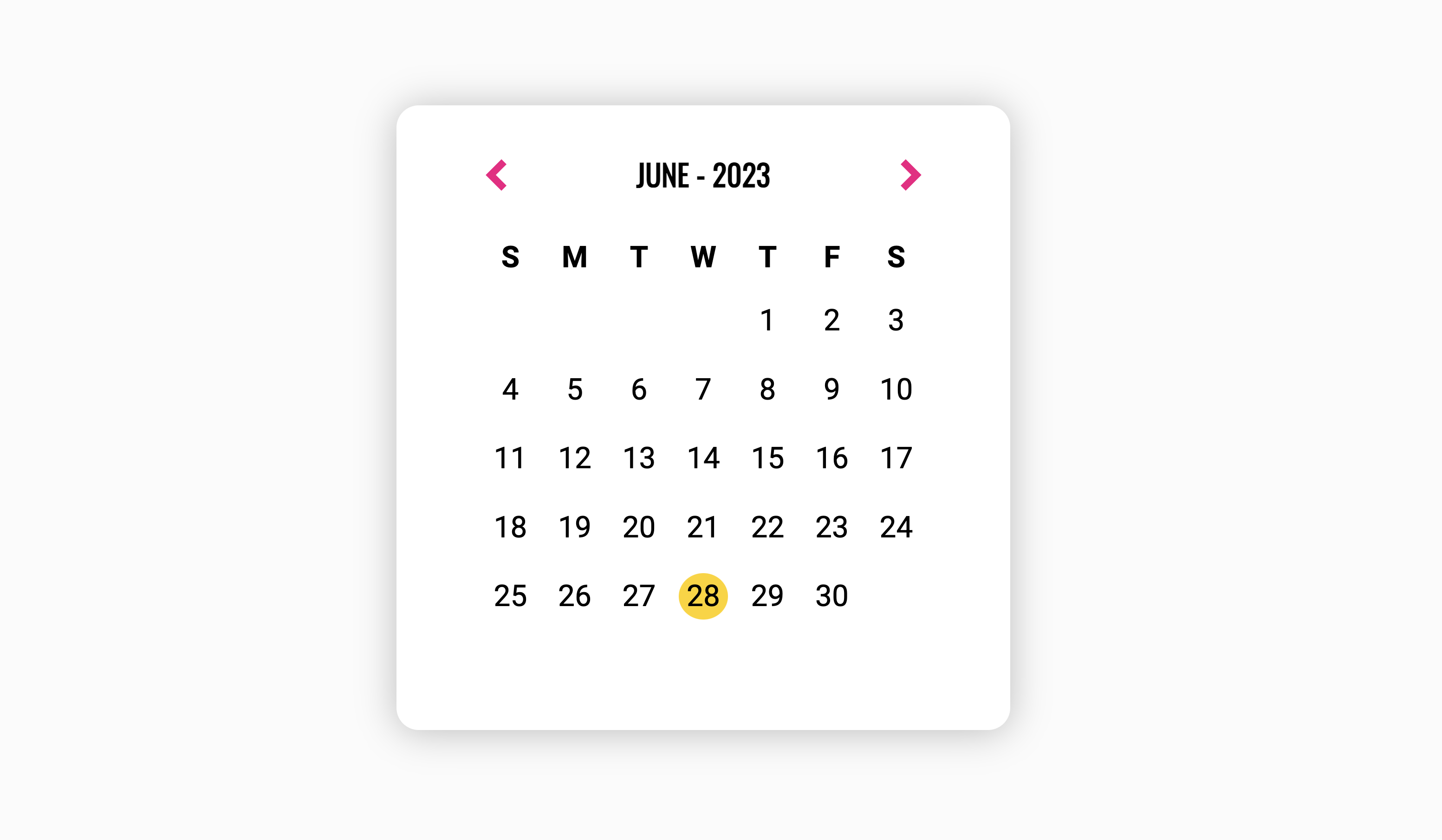 Calendar Component