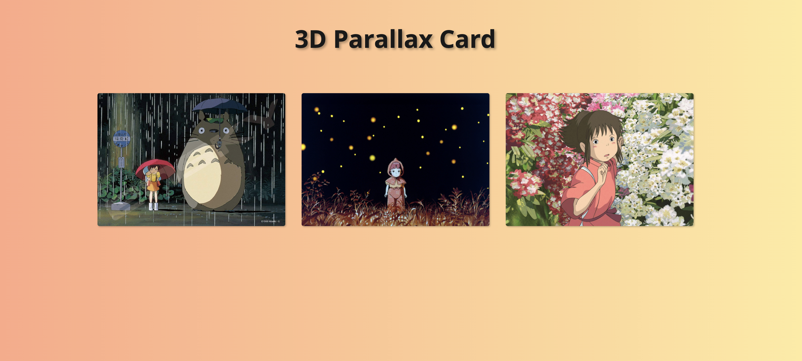 3D Parallax card