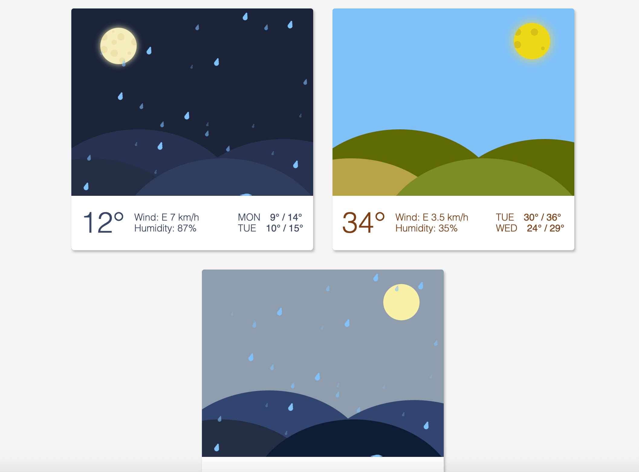 Weather animations